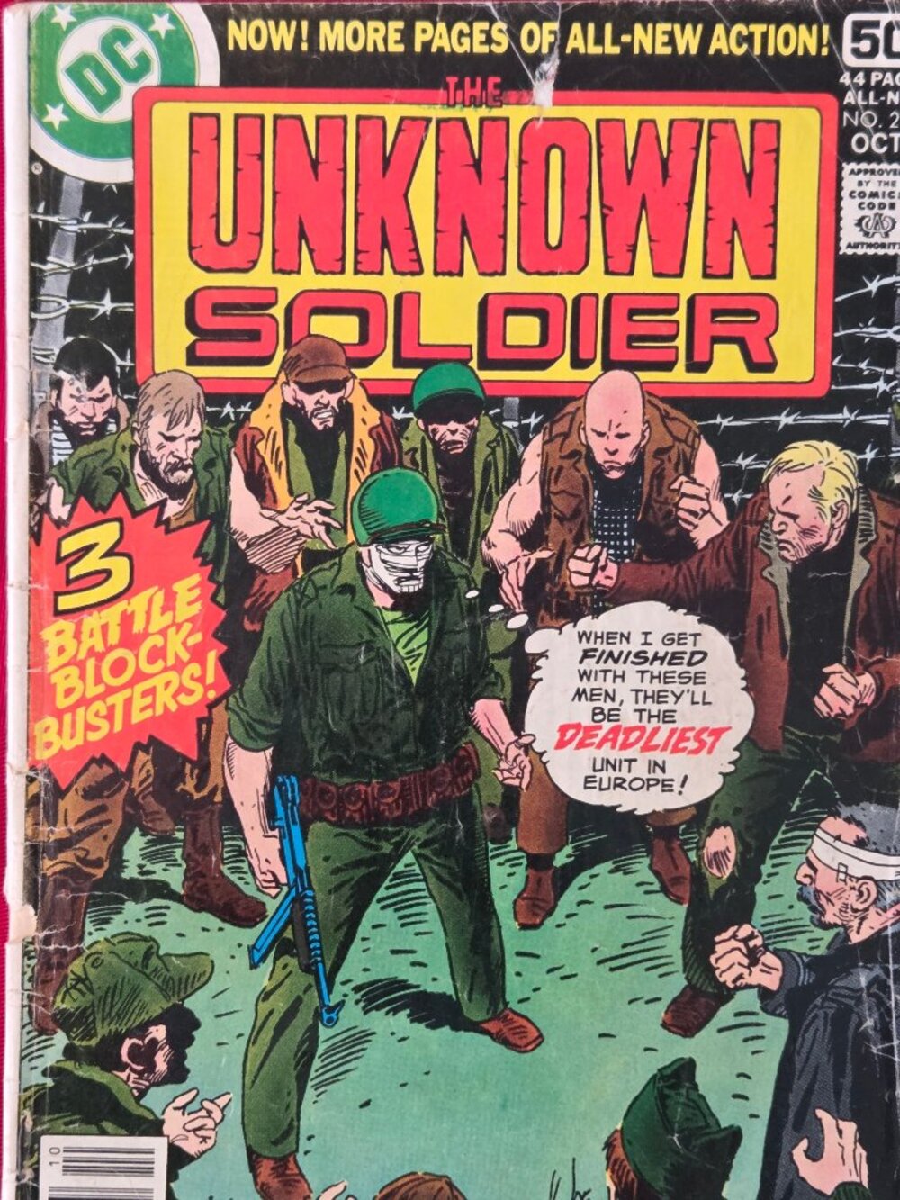 RARE, VINTAGE 1978, UNKNOWN SOLDIER COMIC BOOK, ISSUE #220!!!